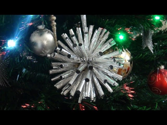 Aluminum Foil Christmas Tree Decorations - Emma Owl