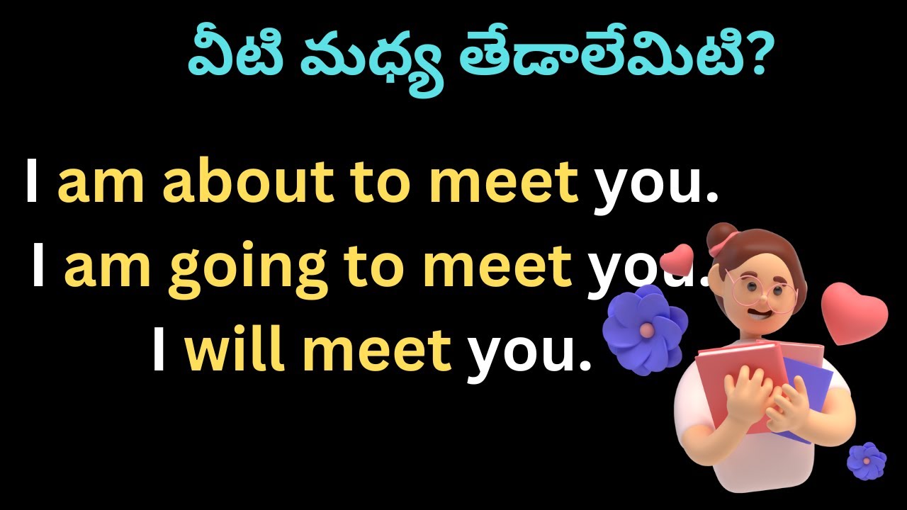 About to / Going to / Will | వీటి మధ్య తేడా ఏమిటి? |  Syamala
