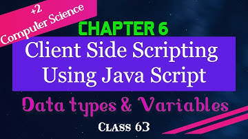 Datatypes & Variables||Chapter6_Client Side Scripting Using Java Script ||XII C.S.|| Kerala state