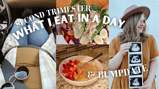 *realistic* WHAT I EAT IN A DAY (Second Trimester) || Moving Update + Bumpdate