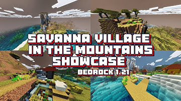 🌄 Savanna Village in the Mountains Seed 🌿 | Minecraft Bedrock 1.21