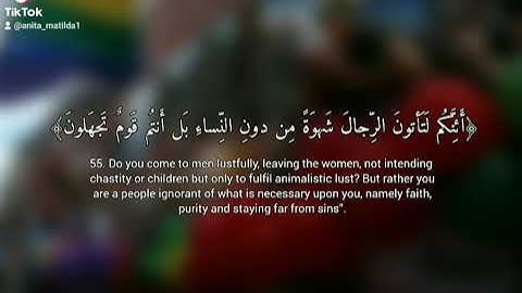 ولوطا اذ قال لقومه اتاتون الفاحشة وانتم تبصرون #حالات_واتس#اسلام_صبحي #قران#سورة_النمل#لوط