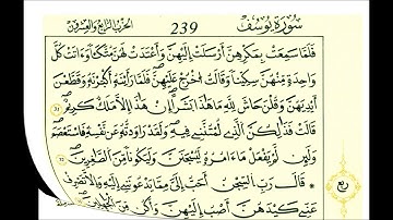 سورة يوسف الشيخ علي الحذيفي رواية قالون عن نافع مكتوبه