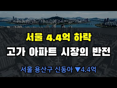 용산 신동아 4.4억 폭락! 매수심리 반등에도 지금 사면 생기는 일