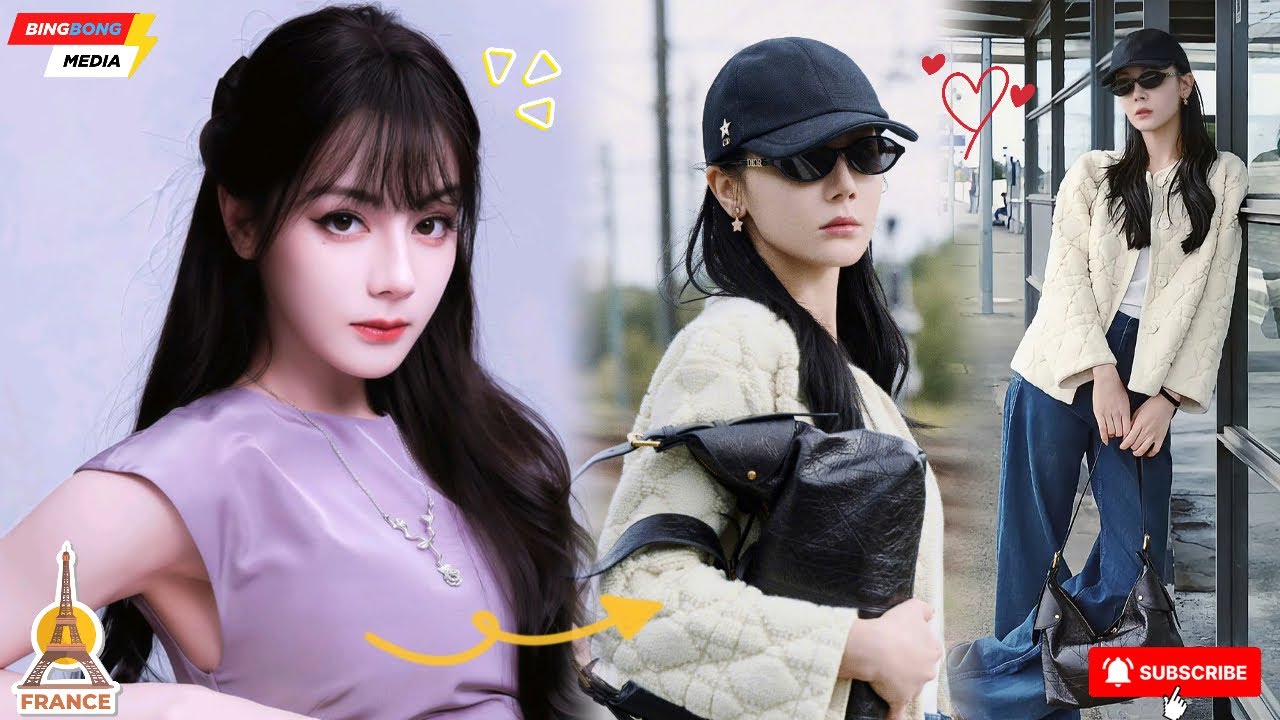 Дильраба Дильмурат в бархатном пальто и с сумкой Dior перед Парижской неделей моды