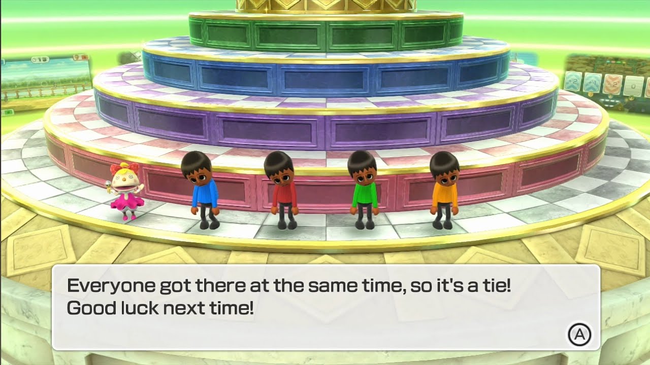 Wii Party U - Battle of the Minigames - 30 Ties in a Row!