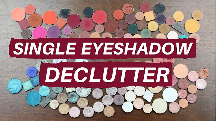 DECLUTTERING MY SINGLE EYESHADOWS | Hannah Louise Poston | MY BEAUTY BUDGET