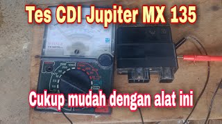 Tes CDI Jupiter MX 135 dengan Multitester