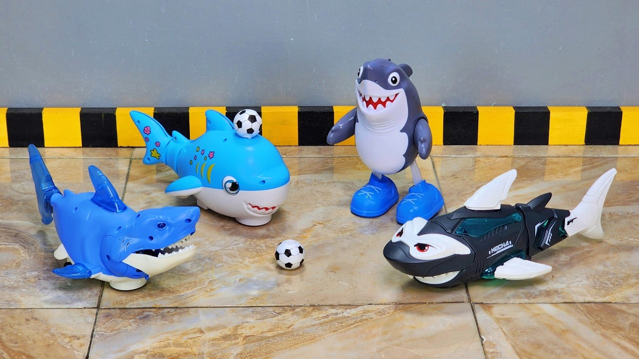 Unboxing Robot Hiu Terbaru, Robot Hiu Joget, Robot Hiu Tiup Bola, Robot Joget Tralalero Tralala