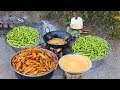 Mirchi Bajji Recipe | Stuffed Chilli Snack Recipe | Hot Indian Mirchi Bajji Recipe by Grandpa