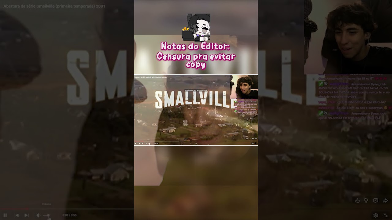 bizarro ver essa série ficando famosa do nada KKKKKKK  #humor #react #streamer  #clipe #smallville