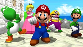 Super Mario 64 Ds Walkthrough 100% Hd - 23 Finale Bowser In The Sky, Final Boss And Ending