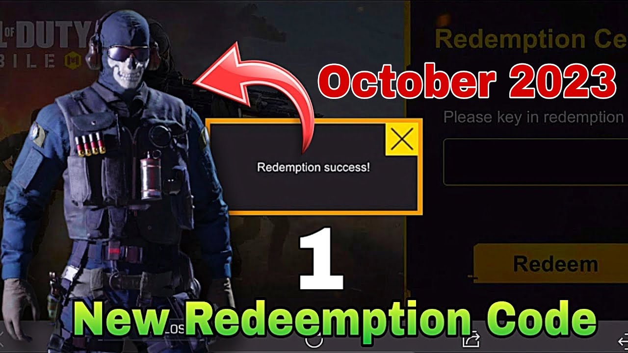 7 October 2023 COD Mobile Free Redeem Code, CODM Redemption Redeem Code  2023