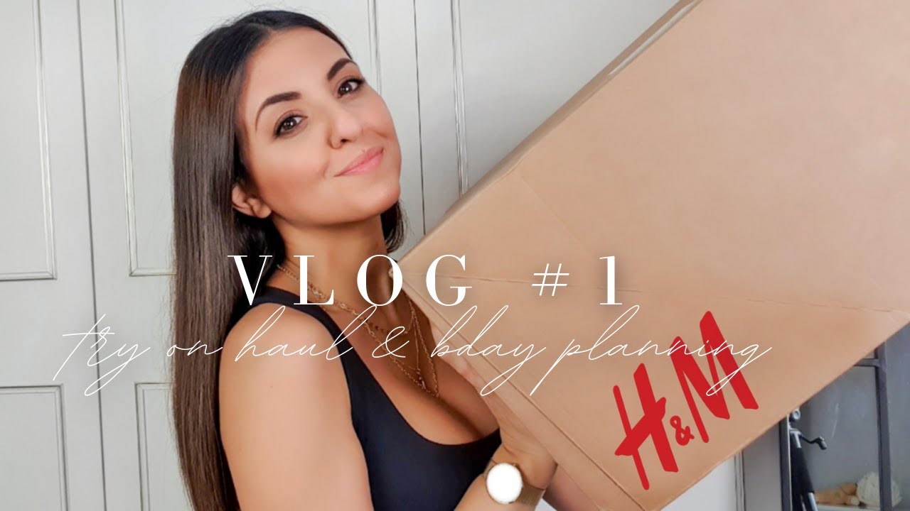 H&M TRY ON HAUL & LOCKDOWN BIRTHDAY PREPARATIONS | VLOG #1 | Simply Kyri
