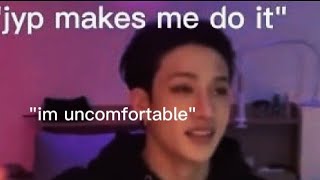 Bangchan Says Jyp Staff Forces Him To Show His Abs He Uncomfortable