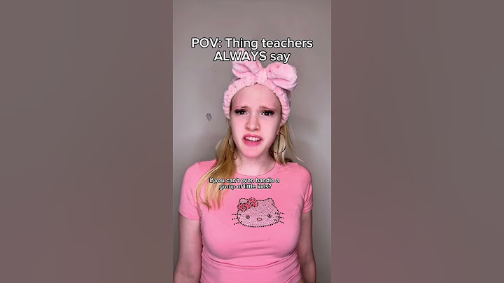 Things teachers always say..  #pov #acting #funny #viral