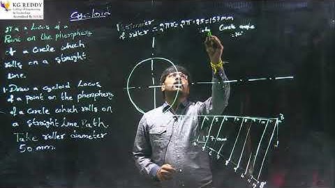 Engineering Graphics - Cycloid  Construction