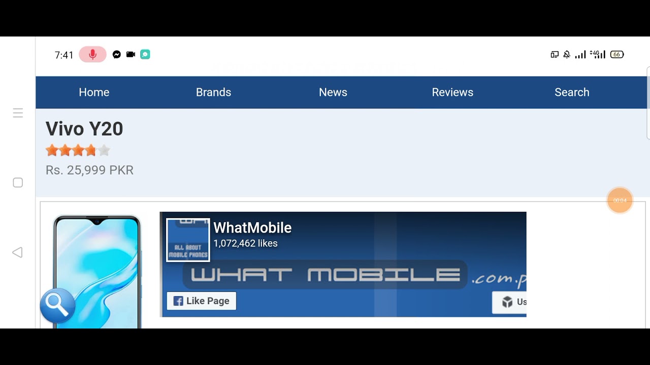 Vivo Y20 Mobile Details And Specification And Price in Pakistan