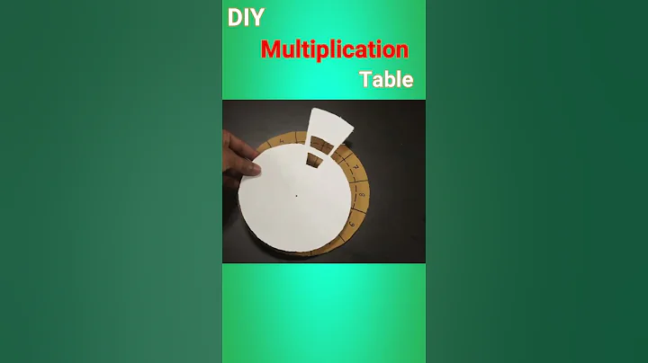 Maths Working Model | DIY Multiplication Wheel | Easy Mathematics  #creative #art #diy #fashion