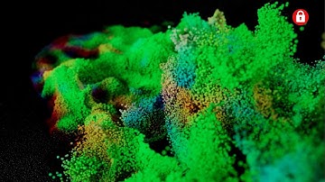 Activate particles part 2 by images in Houdini | PREMIUM TUTORIAL TRAILER