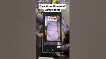 Cara Membuat Thumbnail Video Shorts #shorts #tutorial #youtuberpemula