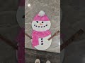 my sis did this snowman work 😍😍