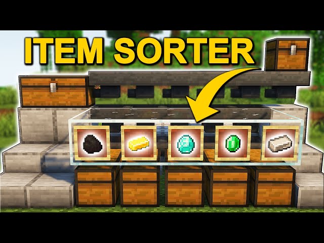 The EASIEST Automatic Item Sorter in Minecraft 1.20 (Tutorial) class=