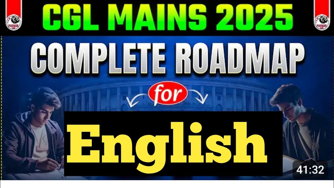 SSC CGL Mains 2025 English Strategy | Vocab + Grammar + RC - YouTube