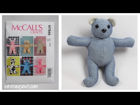 How to Sew a Memory Bear, Simplicity A2115 Step-by-Step