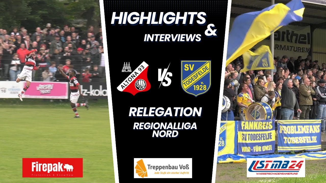 Altona 93 - SV Todesfelde Relegation Regionalliga Nord