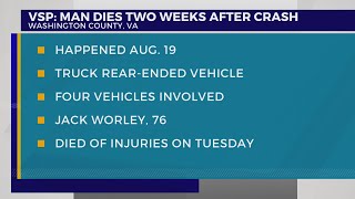 VSP: 4-vehicle crash kills 1 in Washington County