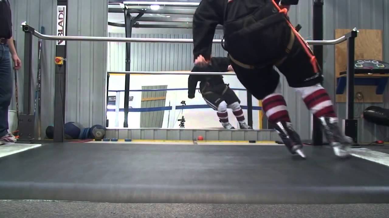 Woodway Blade Hockey Skating Treadmill Video YouTube