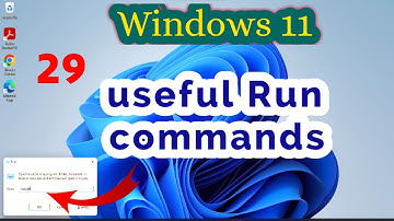 Windows 11 Useful Run Commands