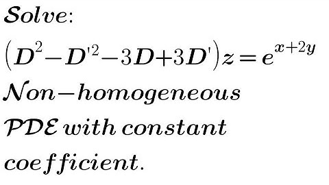 Solve: (D²-D