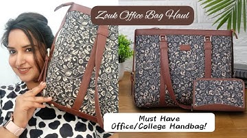 Handcrafted Office Handbag/Laptop Bag Haul! What Is In My Zouk Bag?