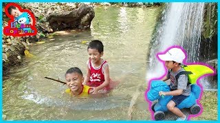 น้องบีม | เที่ยวกาญจนบุรี เล่นน้ำตกเอราวัณ