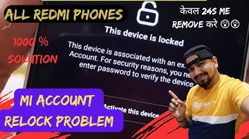 mi account relock problem | mi account remove with unlock tool | mi account remove without number