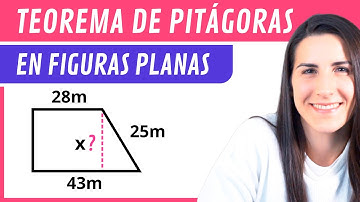 TEOREMA DE PITÁGORAS 📐 Aplicación en Figuras Planas