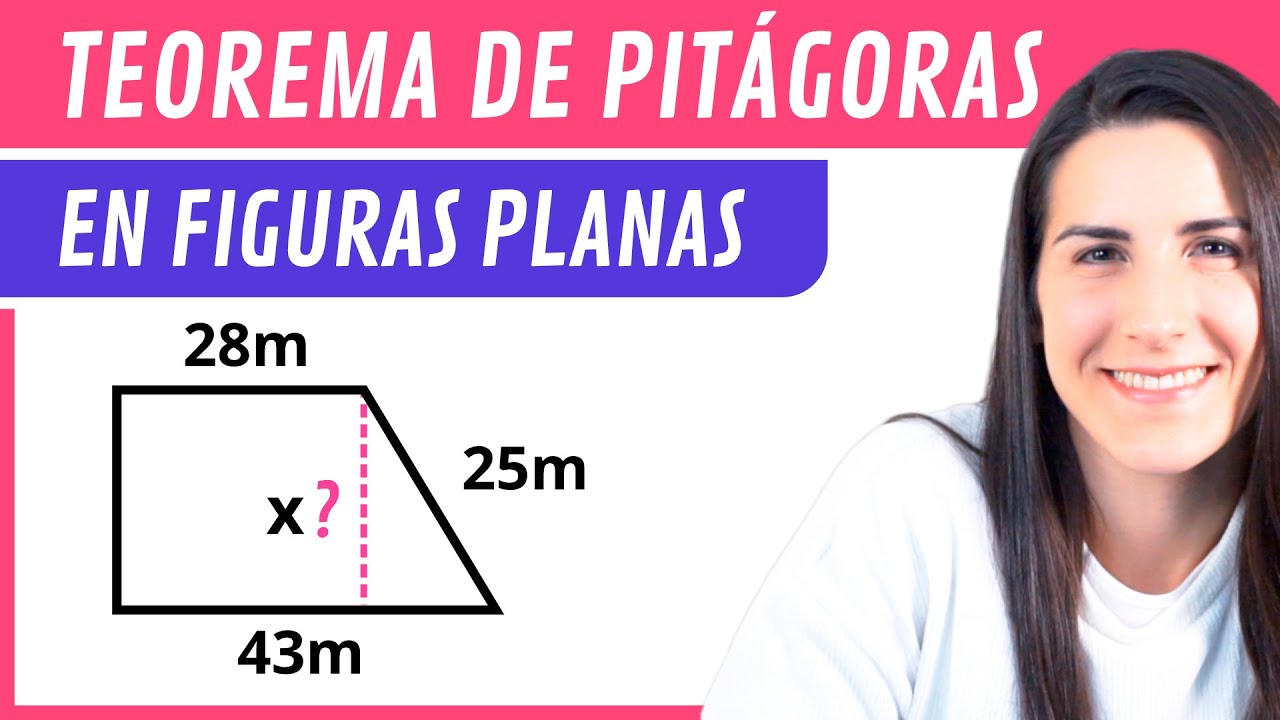 TEOREMA DE PITÁGORAS 📐 Aplicación en Figuras Planas