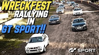 WRECKFEST Rallying in GT SPORT!!
