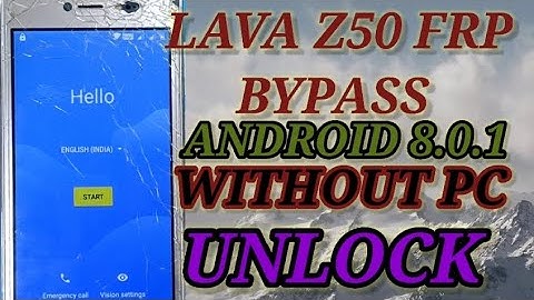 Lava Z50 Frp Bypass solution | Lava Google account Bypass | Lava Google account unlock Solution