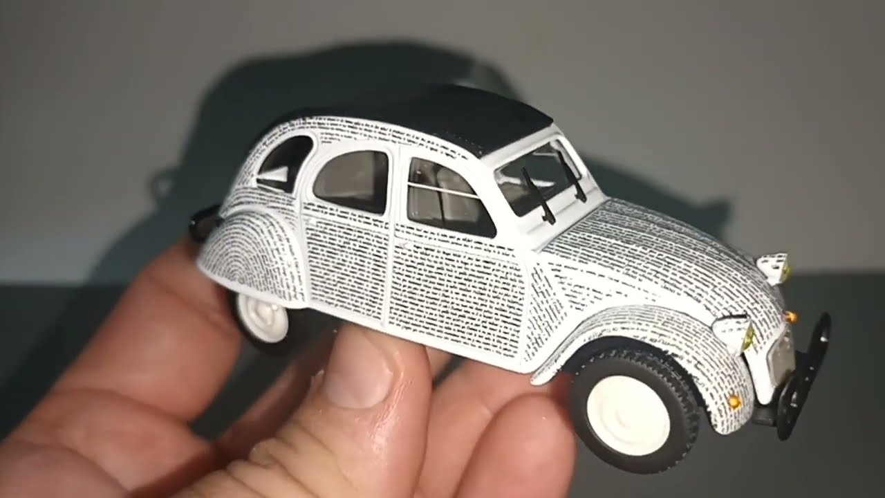 Diecast 1/43scale Citroen 2CV with alphabets livery - YouTube