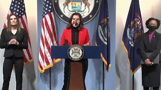 Michigan Gov. Whitmer holds coronavirus briefing, pushes for COVID relief plan