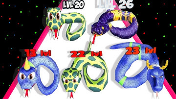 Monster Snake Evolution 3D - Satisfying Gameplay Walkthrough, Snake Eun