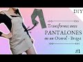 DIY transforma unos PANTALONES en OVEROL/BRAGA😱