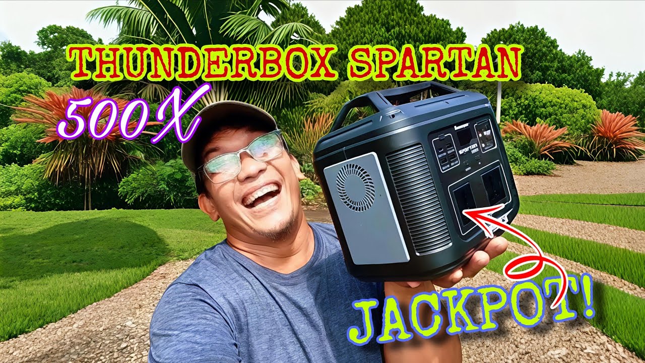 THUNDERBOX SPARTAN 500X 537wh LITIUM IRON PHOSPHATE ETO ANG POWER STATION na PUNO ng BATTERY 
