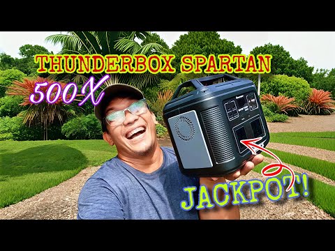 THUNDERBOX SPARTAN 500X 537wh LITIUM IRON PHOSPHATE ETO ANG POWER STATION na PUNO ng BATTERY 