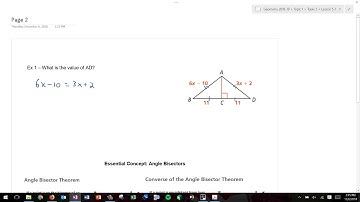 Lesson 5-1: Perpendicular and Angle Bisectors