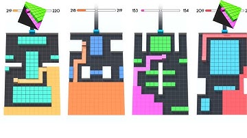 Color Fill 3D - Gameplay Level 1 to Level 20