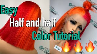 Half and Half Custom Color tutorial